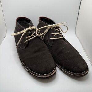 Reaction Kenneth Cole Mens Desert Wind Brown Suede Leather Chukka Boots‎